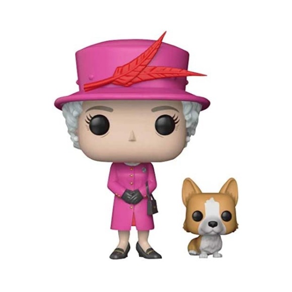 HRH Queen Elizabeth II Funko POP! Royal Family Collectible Figure, Pink w/ Corgi - Picture 2 of 3